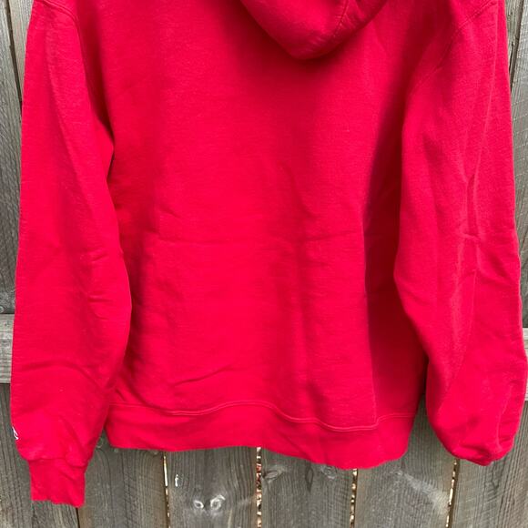 Champion Ohio State Hoodie Sweatshirt Pullover Y2K Vintage Red Medium - Picture 9 of 11